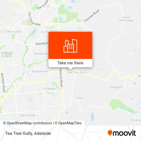 Tea Tree Gully map