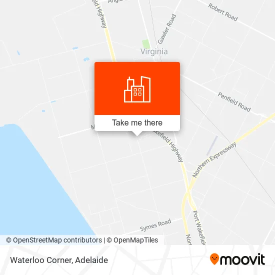 Waterloo Corner map