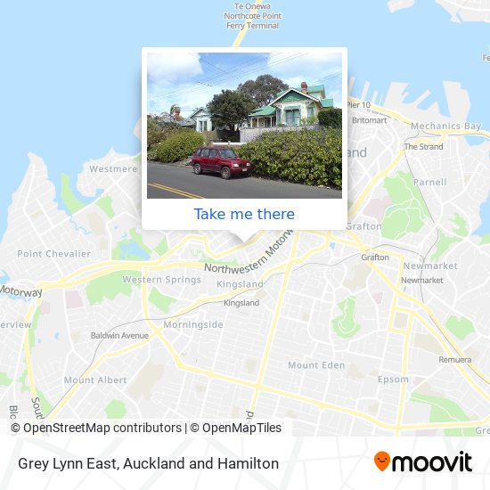 Grey Lynn East map