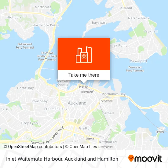 Inlet-Waitemata Harbour map