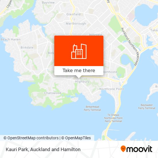 Kauri Park map