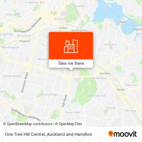 One Tree Hill Central map