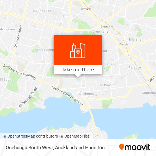 Onehunga South West map