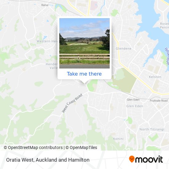 Oratia West map