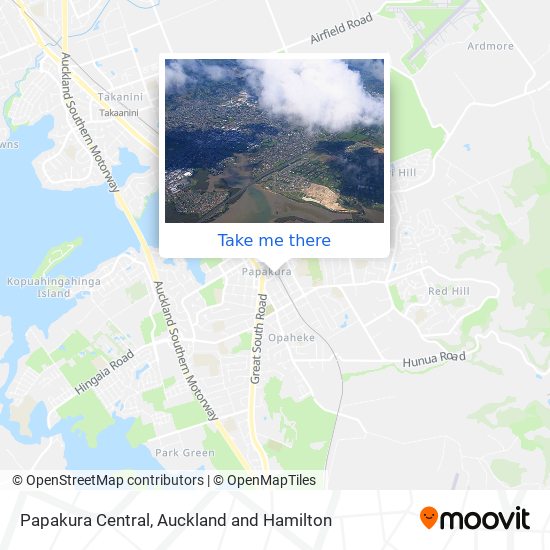 Papakura Central map