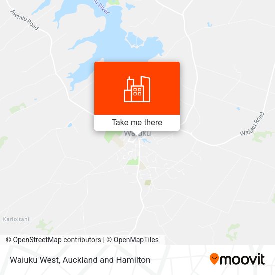 Waiuku West map