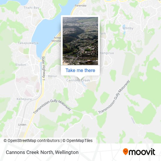 Cannons Creek North map
