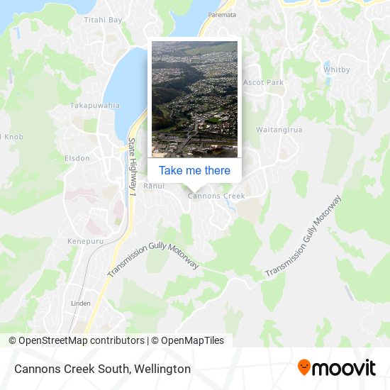 Cannons Creek South map