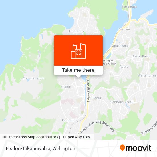 Elsdon-Takapuwahia map