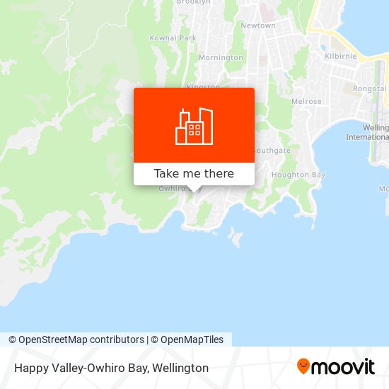 Happy Valley-Owhiro Bay map