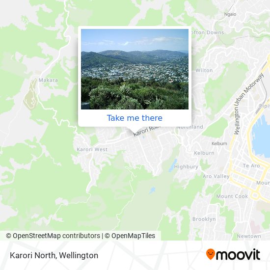 Karori North map