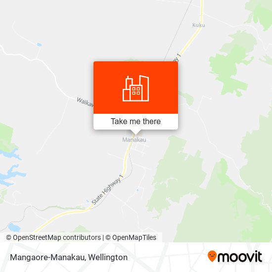 Mangaore-Manakau map