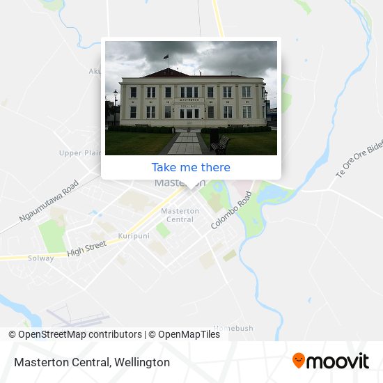 Masterton Central map