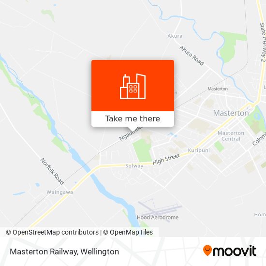 Masterton Railway map