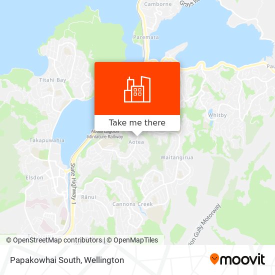 Papakowhai South map