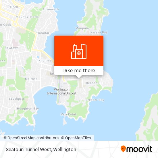 Seatoun Tunnel West map