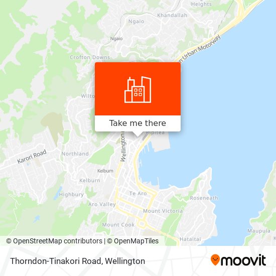 Thorndon-Tinakori Road map