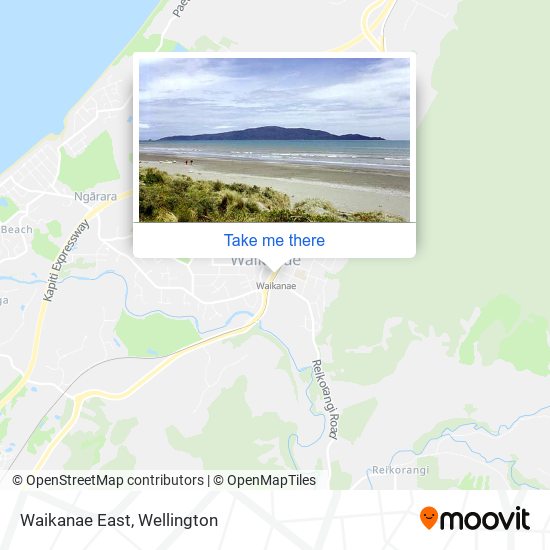 Waikanae East map