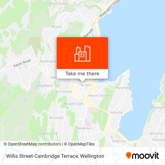 Willis Street-Cambridge Terrace map