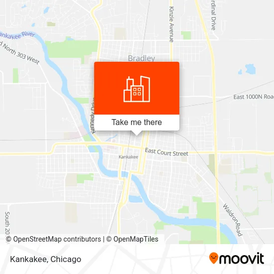 Kankakee map