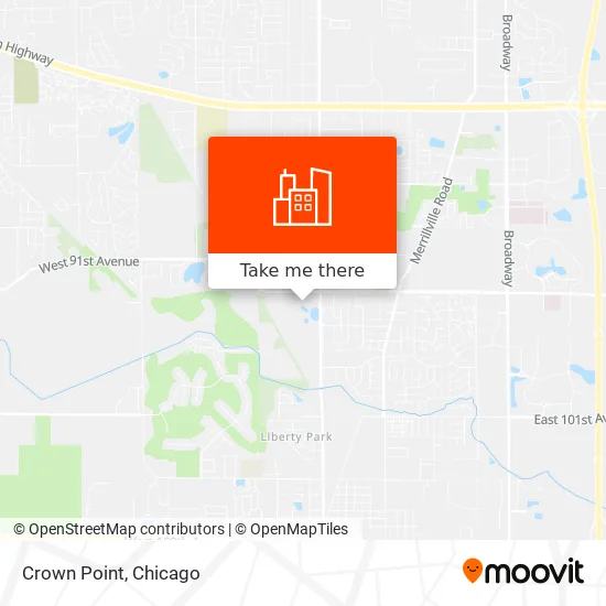 Crown Point map
