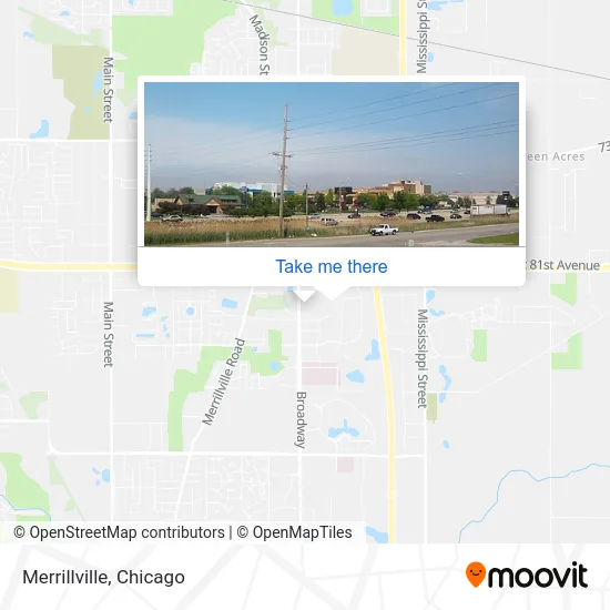 Merrillville map