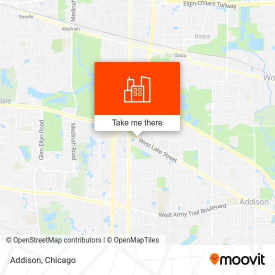Addison map