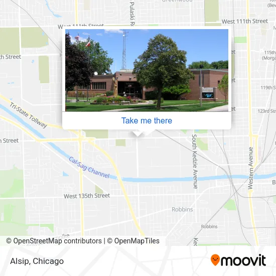 Alsip map