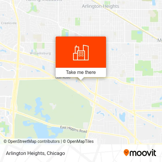 Arlington Heights map