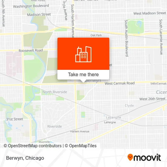 Berwyn map