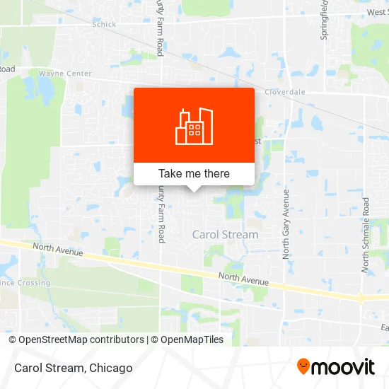 Carol Stream map