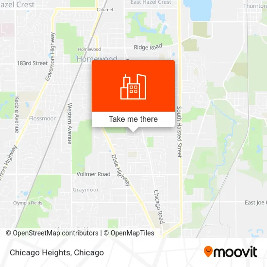 Chicago Heights map