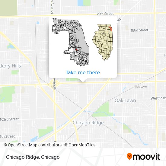 Mapa de Chicago Ridge