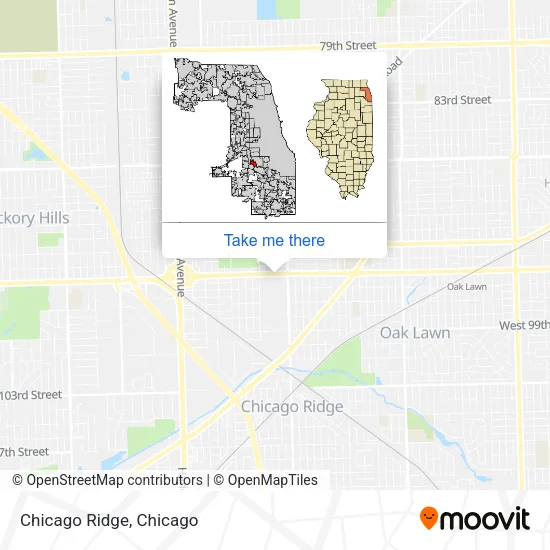 Chicago Ridge map