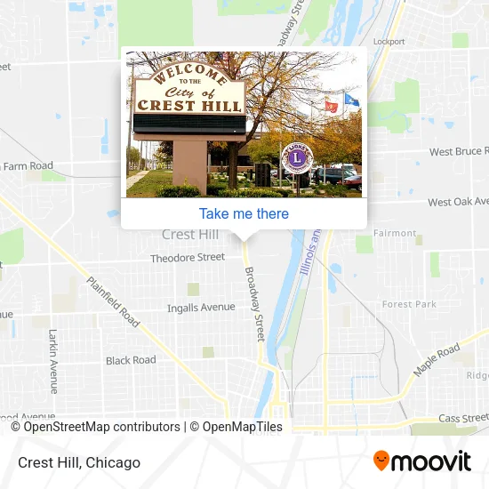 Crest Hill map