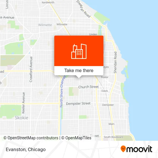 Evanston map