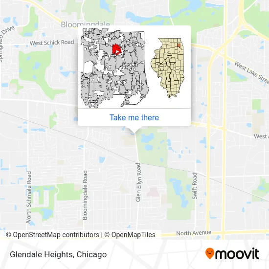 Glendale Heights map