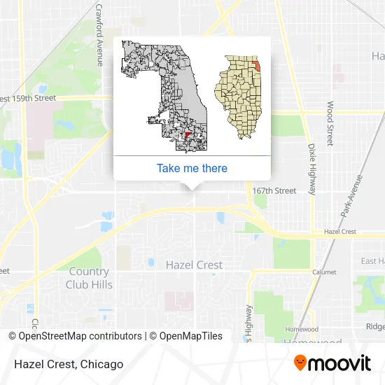 Hazel Crest map