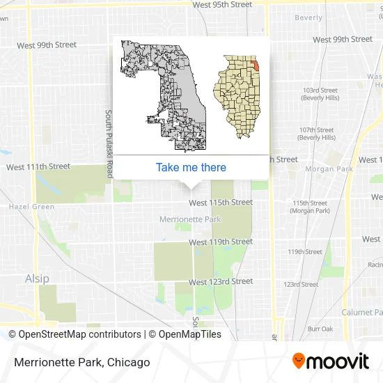 Merrionette Park map