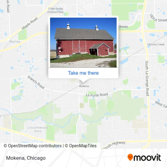 Mokena map