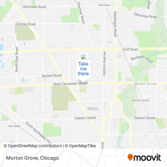 Morton Grove map