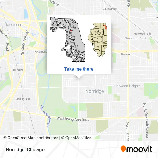 Norridge map