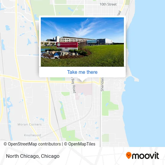 North Chicago map