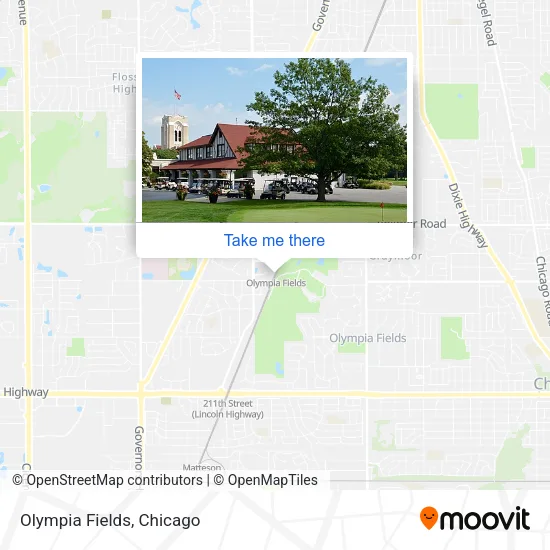 Olympia Fields map