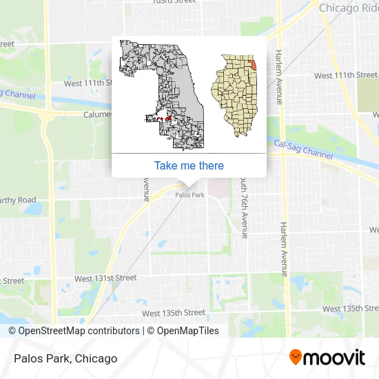 Palos Park map