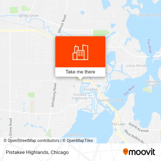 Pistakee Highlands map