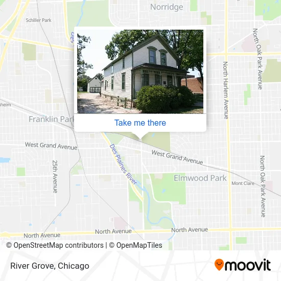 River Grove map