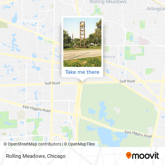 Rolling Meadows map
