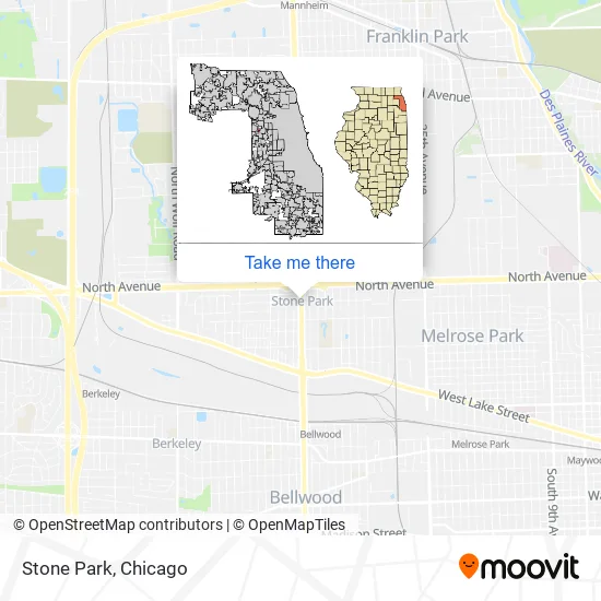 Stone Park map