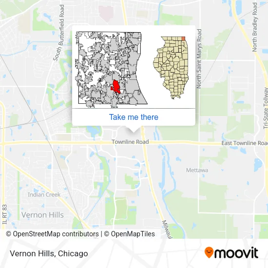 Vernon Hills map